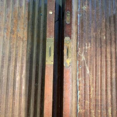 Antique Cherry Wood Brass Level's, 28" Long QTY 2