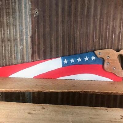 Vintage Saw, Hand painted , Diston QTY 2
