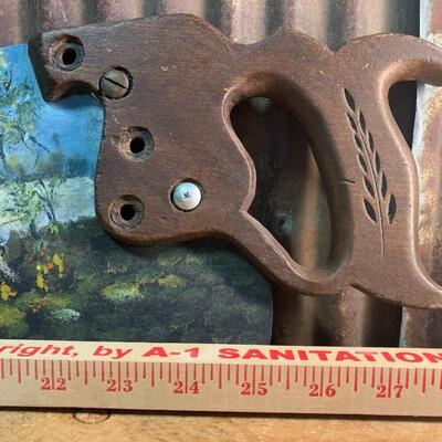 Vintage Saw, Hand painted , Diston QTY 2