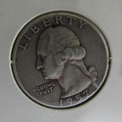 1957 Quarter, 1900 Liberty Nickel, 1935 Penny, 1935 Buffalo Nickel, No Date Buffalo Nickel