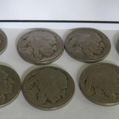 Lot of 7 No Date Buffalo Nickels