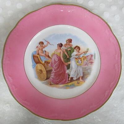 Antique Plate With Grecian Type Figures