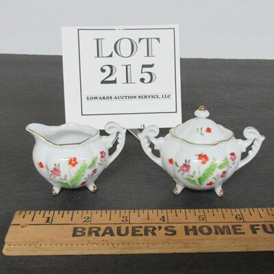 Vintage Miniature Sugar and Creamer Set 