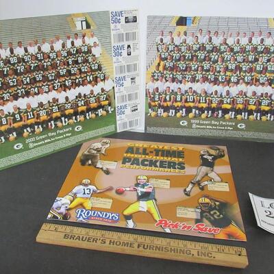 GB Packers 1999 and 2000 Team Photos and Roundy's/Pick and Save Greatest All Time Packers 