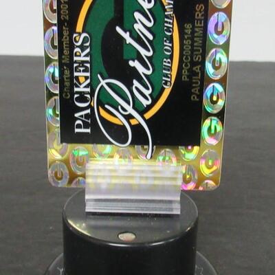 GB Packers Partners Club of Champions Card, Sticker, in Original Packaging, 2001-02