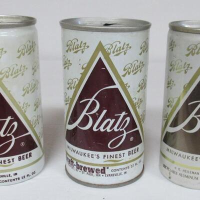 Lot of Vintage Blatz Beer Cans - All Different, No Duplicates 30+ Years Old