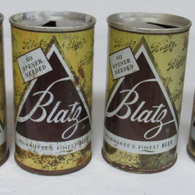 Lot of Vintage Blatz Beer Cans - All Different, No Duplicates 30+ Years Old