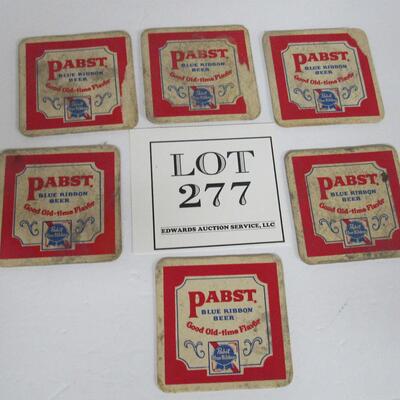 Lot of vintage Pabst Beer Coasters