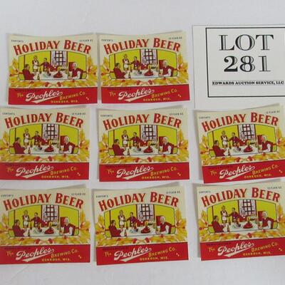 8 Very Nice Old People's Holiday Brew Beer Bottle Labels