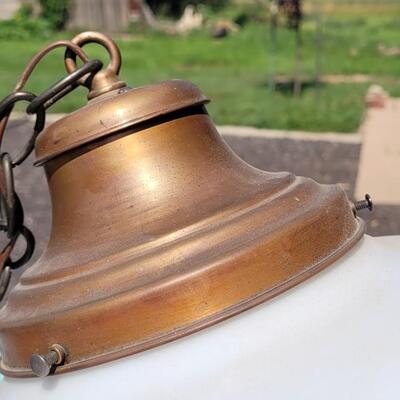Lot 1:  Vintage Large Light Fixture with Copper Top