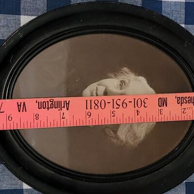 Lot 9: Antique Framed Photograph and Matching Additional Frame with Glass
