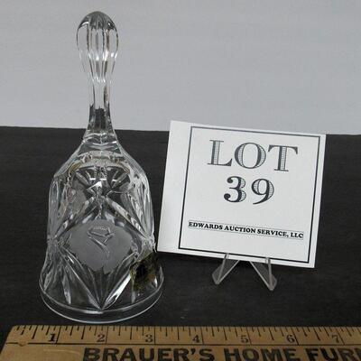 West German Lead Glass Bell, Tritscheer Winterhalder
