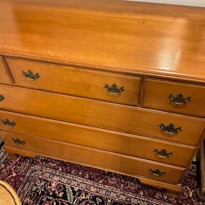 Antique 6 drawer dresser Solid Oak Maple
