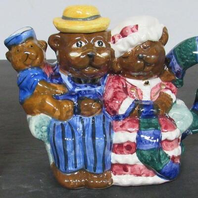 Cute 3 Bears Figural Teapot