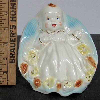 Vintage Pottery Baby Planter, Unmarked