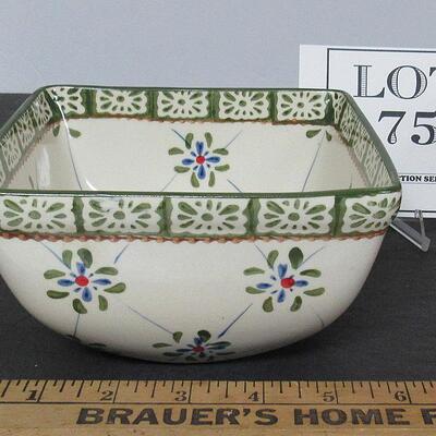 Temptations Square Bowl Appr 6" Wide x 3 3/4" Tall