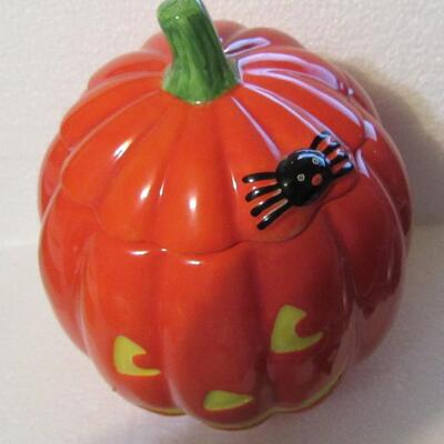 Hallmark Jack-o-lantern Covered Candy Dish