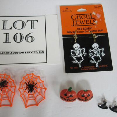 Lot of Older and Modern Halloween Jewelry