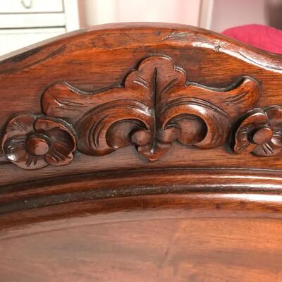 Antique Mahogany Victorian Baby Bed 