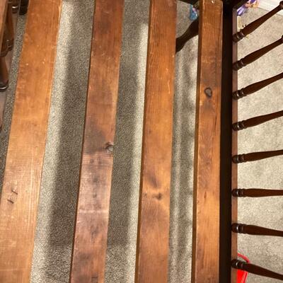 Antique Mahogany Victorian Baby Bed 