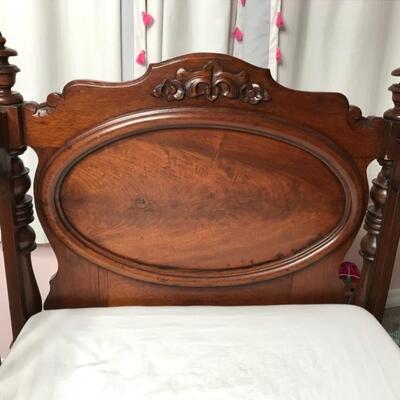 Antique Mahogany Victorian Baby Bed 