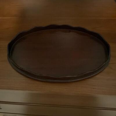 Vintage Victorian wooden tray