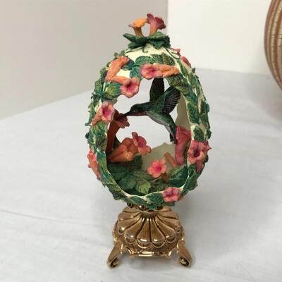 Mcm thermometer, vintage thermos, gourd, bowl, porcelain egg and stand up egg