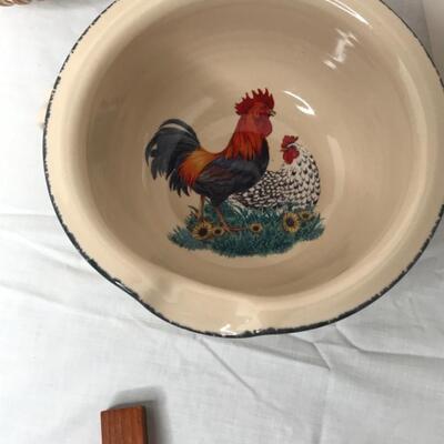 Mcm thermometer, vintage thermos, gourd, bowl, porcelain egg and stand up egg