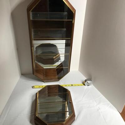 2 Mid Century Modern Curio Cabinets