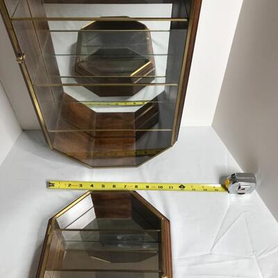 2 Mid Century Modern Curio Cabinets