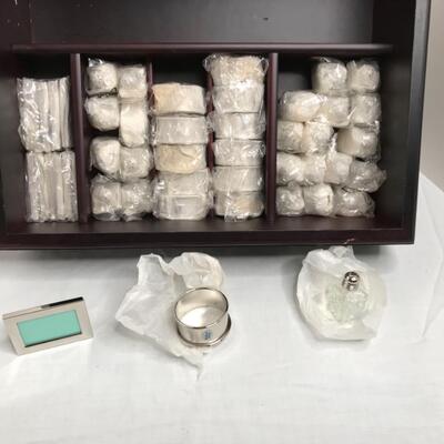 Silverware box of 12 each silver plated items for table
