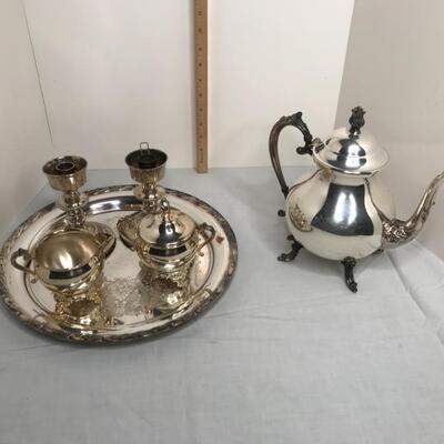 Vintage Silverplated Set 5 pcs