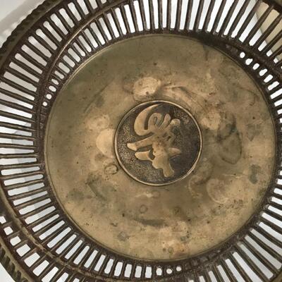 9 PCs  of brass and 1 wooden antler ashtray signed by artist