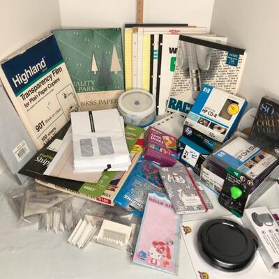 Assorted office supplies and old cdâ€™s not used lots of stuff