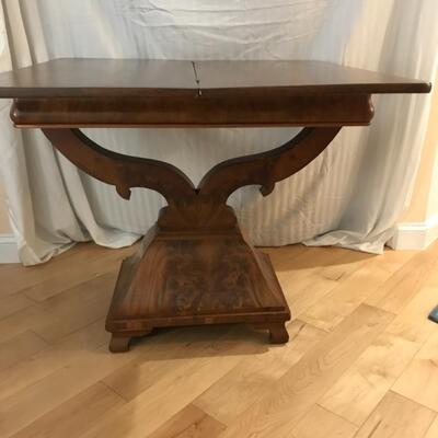 Vintage Regency Tiger Wood Game Table