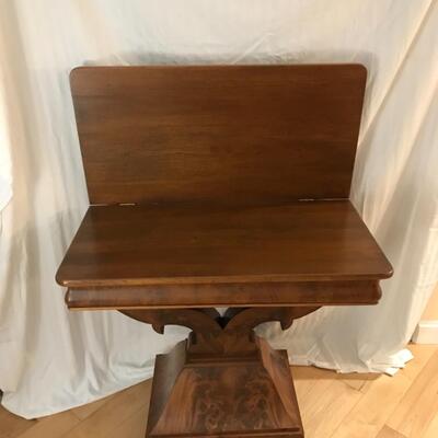 Vintage Regency Tiger Wood Game Table