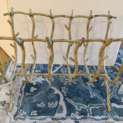 Iron magazine rack