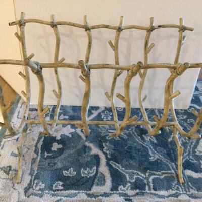 Iron magazine rack