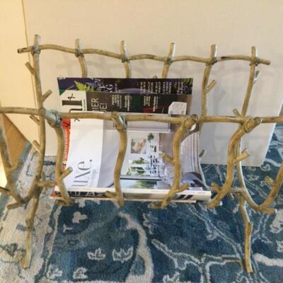Iron magazine rack