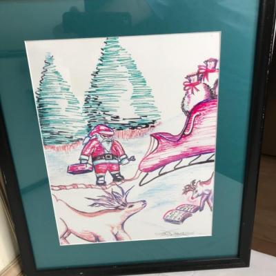 3 framed photos