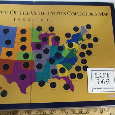 Large Thick Board State Quarters Holder Only (no coins)