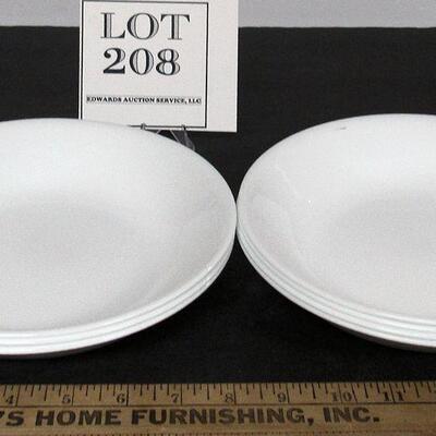 Corelle 8 1/2" Shallow Soup Bowls, Lot of 7
