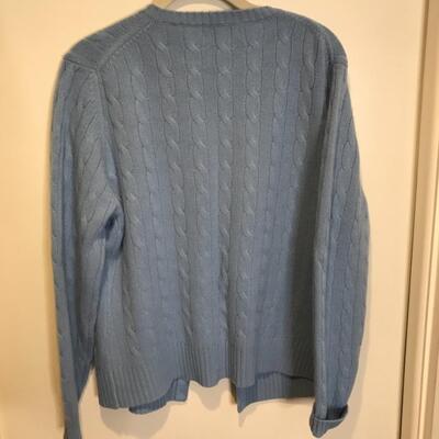 Sky color cashmere sweater and tank