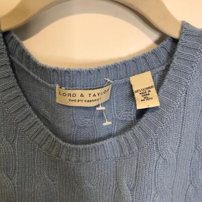 Sky color cashmere sweater and tank