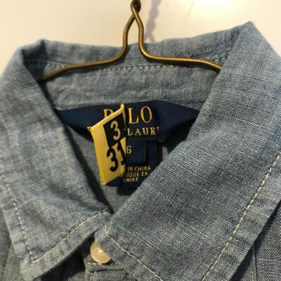 Ralph Lauren Clothing girlsâ€™s denim shirt
