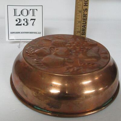Vintage Sweden Tin Lined Copper Mold, 1 1/2 Ltr