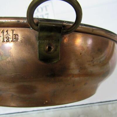 Vintage Sweden Tin Lined Copper Mold, 1 1/2 Ltr