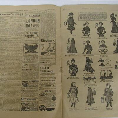 Rare Antique Mail Order Monthly Paper, March 1900, St Paul, MN