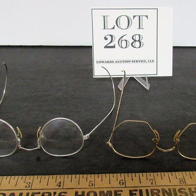 2 Vintage Glasses Frames, Both 1/10 12K GF One has no lenses