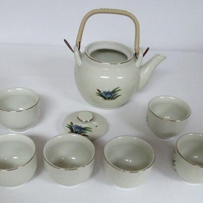 Vintage Japan Colorful Tea Set